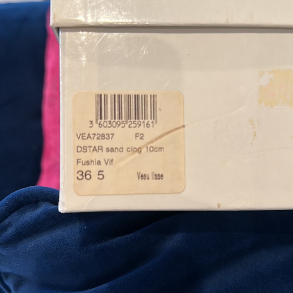 NIB Authentic Vintage Fuchsia Pink Christian DIOR Star Charm Sandal sz 36.5 - Picture 11 of 12